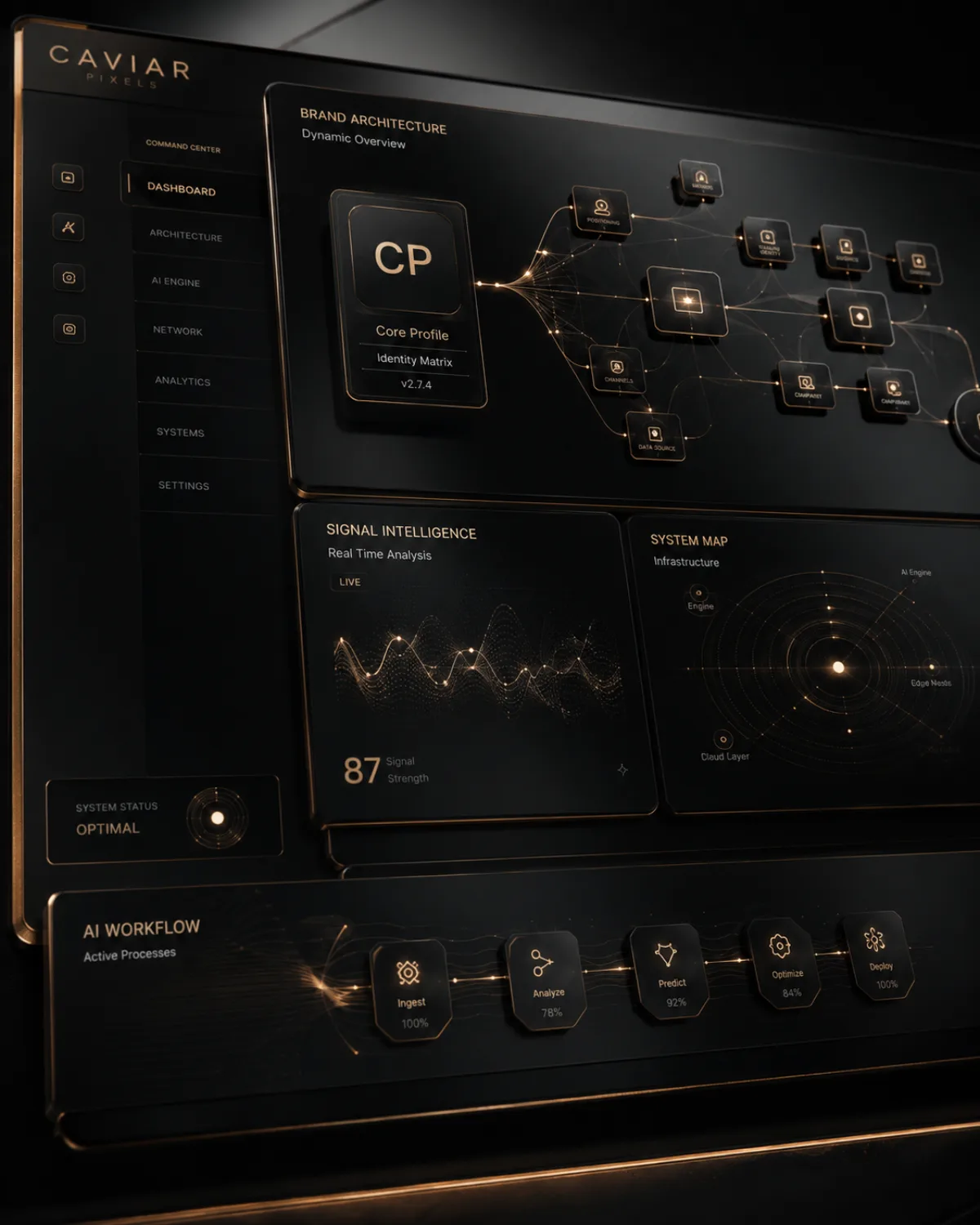AI and operating systems &mdash; Caviar Pixels system render.
